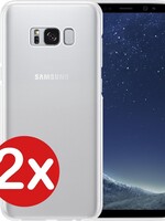 BTH BTH 2 PACK - Samsung Galaxy S8 hoesje siliconen - Transparant