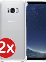 BTH BTH 2 PACK - Samsung Galaxy S8 hoesje shockproof siliconen - Transparant