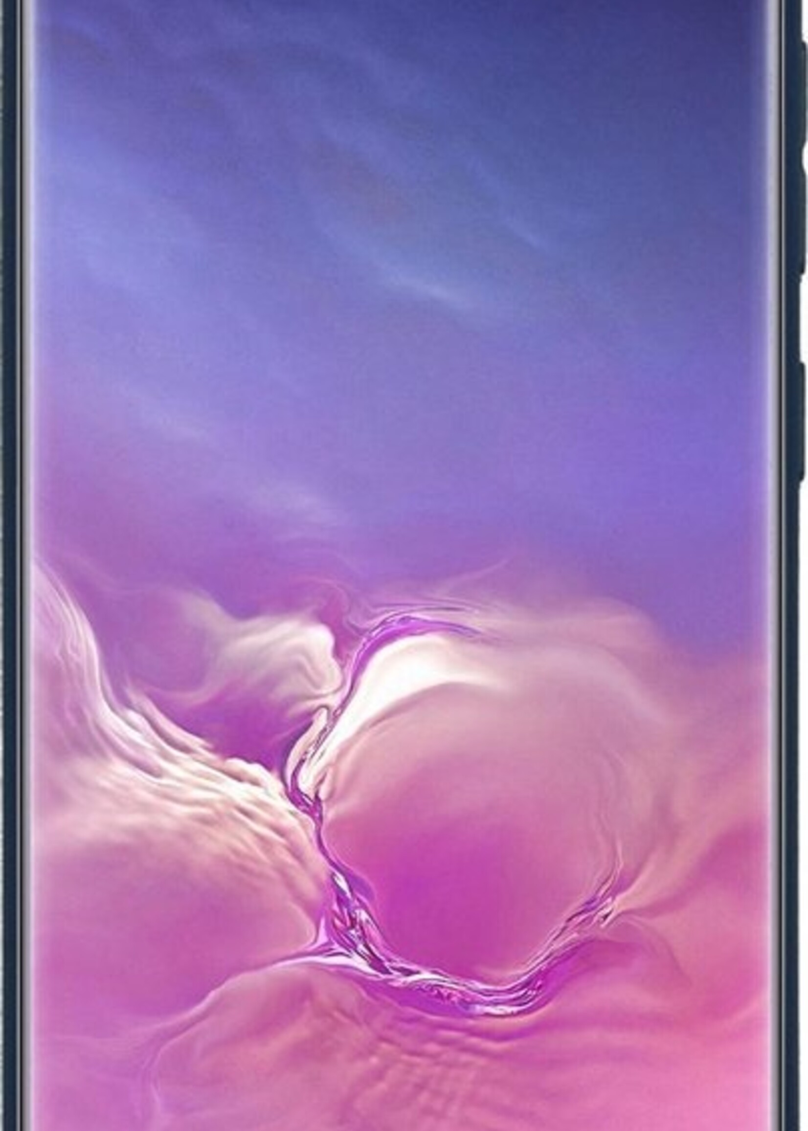 BTH Hoesje Geschikt voor Samsung S10 Hoesje Siliconen Case Hoes - Hoes Geschikt voor Samsung Galaxy S10 Hoes Cover Case - Blauw