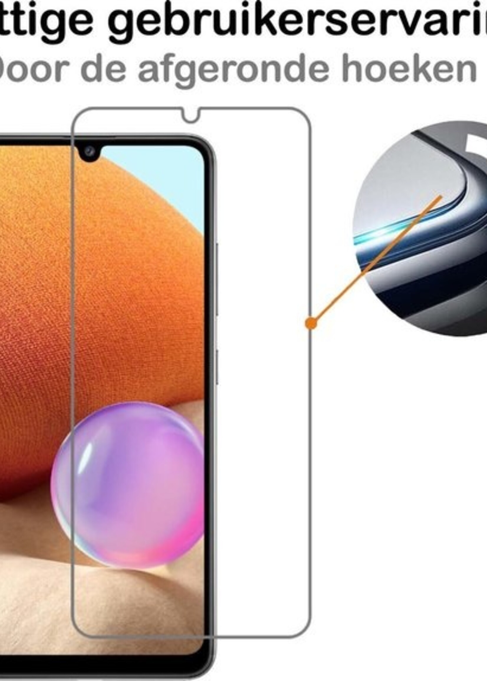 BTH Screenprotector Geschikt voor Samsung A32 5G Screenprotector Glas Gehard Tempered Glass - Screenprotector Geschikt voor Samsung Galaxy A32 5G Screen Protector Screen Cover