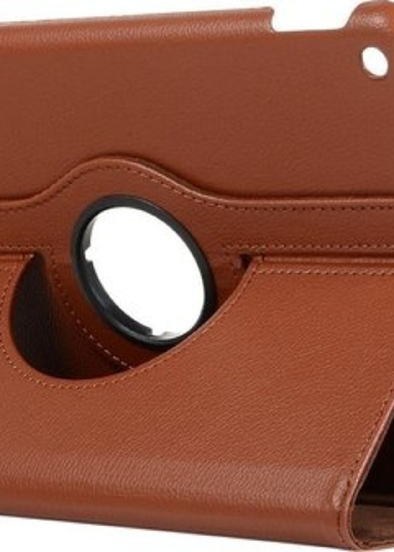 BTH Hoes Geschikt voor iPad 10.2 2019/2020 Hoes Case 360 Draaibare Hoes Cover - Hoesje Geschikt voor iPad 7/8 Hoesje Draaibaar - Bruin