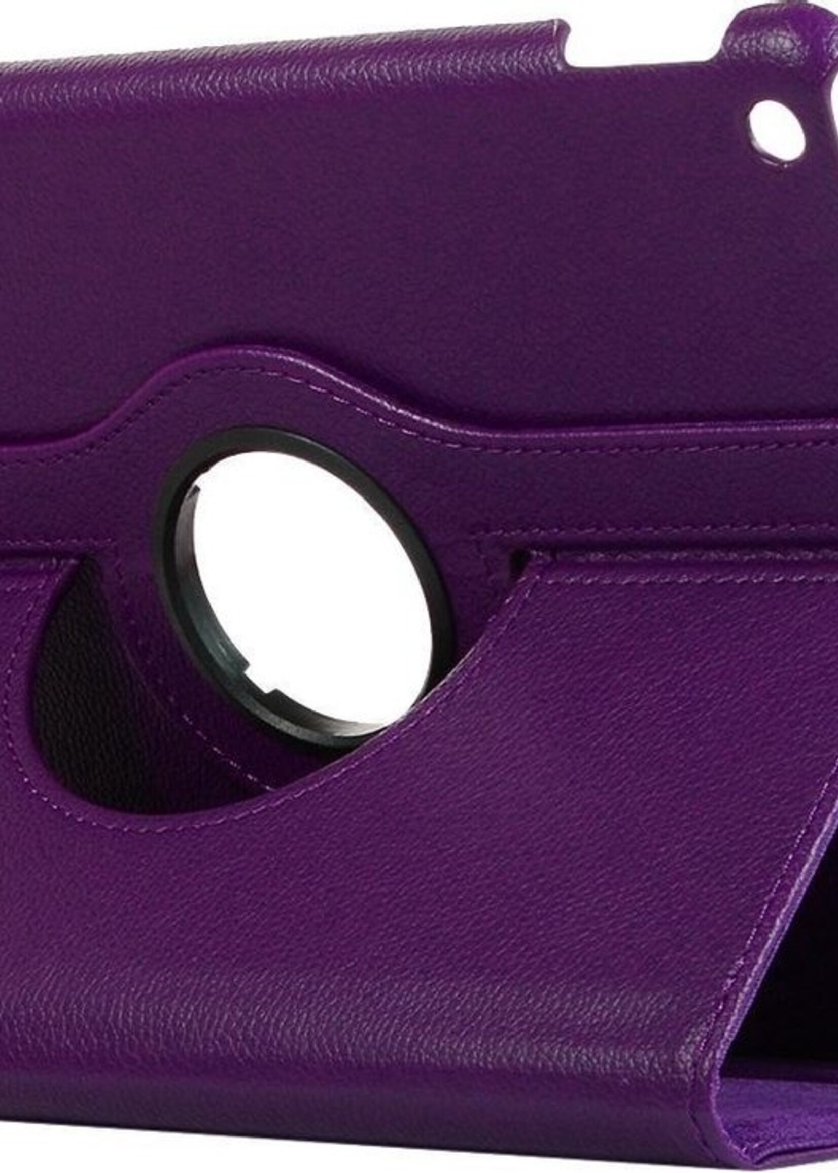 BTH Hoes Geschikt voor iPad 10.2 2020 Hoes Case 360 Draaibare Hoes Cover - Hoesje Geschikt voor iPad 8 Hoesje Draaibaar - Paars