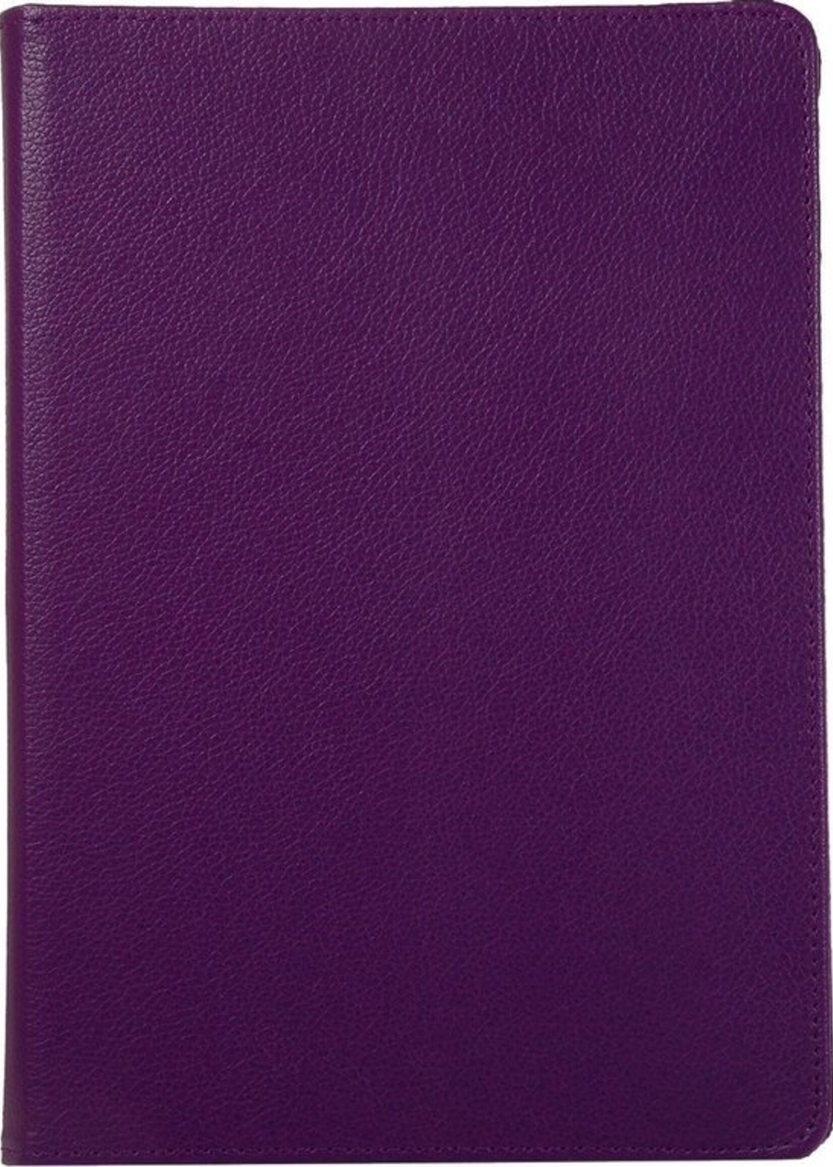 BTH Hoes Geschikt voor iPad 10.2 2020 Hoes Case 360 Draaibare Hoes Cover - Hoesje Geschikt voor iPad 8 Hoesje Draaibaar - Paars