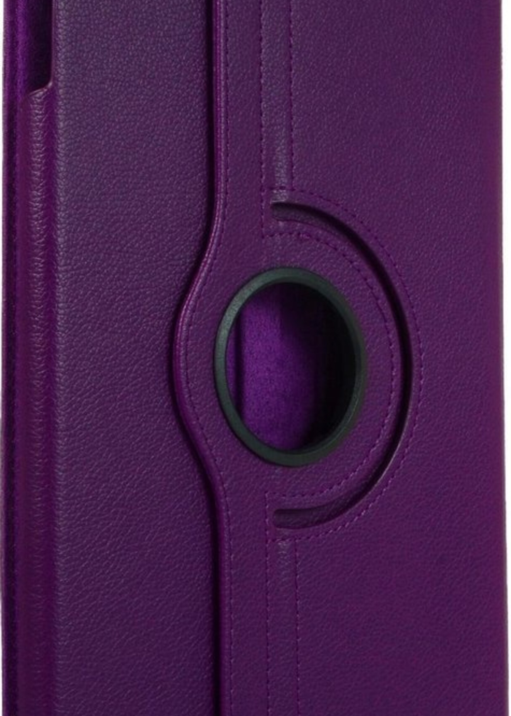 BTH Hoes Geschikt voor iPad 10.2 2020 Hoes Case 360 Draaibare Hoes Cover - Hoesje Geschikt voor iPad 8 Hoesje Draaibaar - Paars