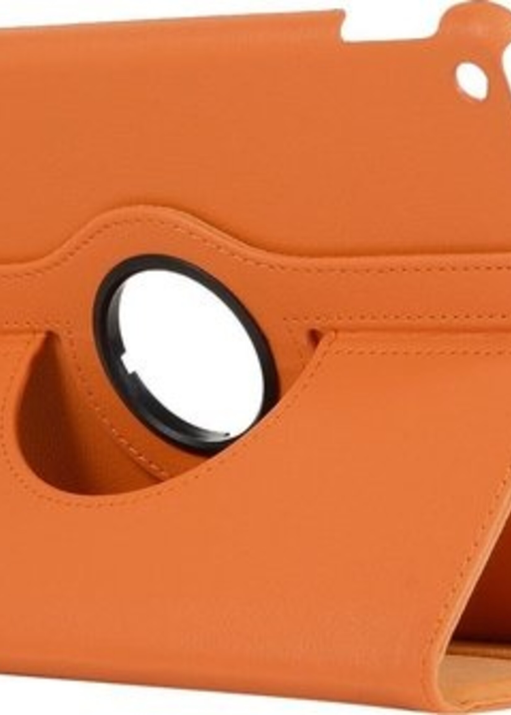 BTH Hoes Geschikt voor iPad 10.2 2020 Hoes Case 360 Draaibare Hoes Cover - Hoesje Geschikt voor iPad 8 Hoesje Draaibaar - Oranje