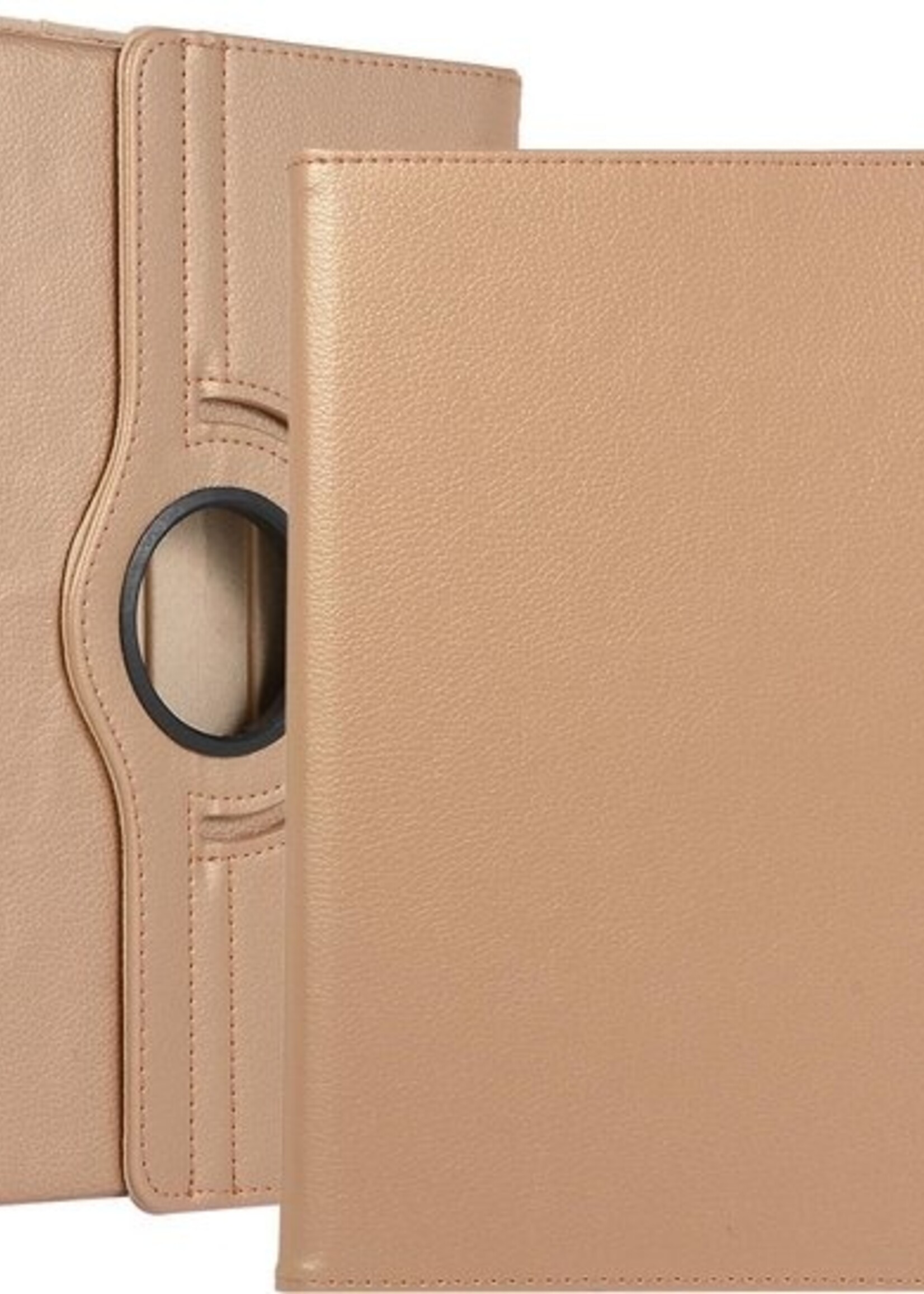BTH Hoes Geschikt voor iPad 10.2 2020 Hoes Case 360 Draaibare Hoes Cover - Hoesje Geschikt voor iPad 8 Hoesje Draaibaar - Goud