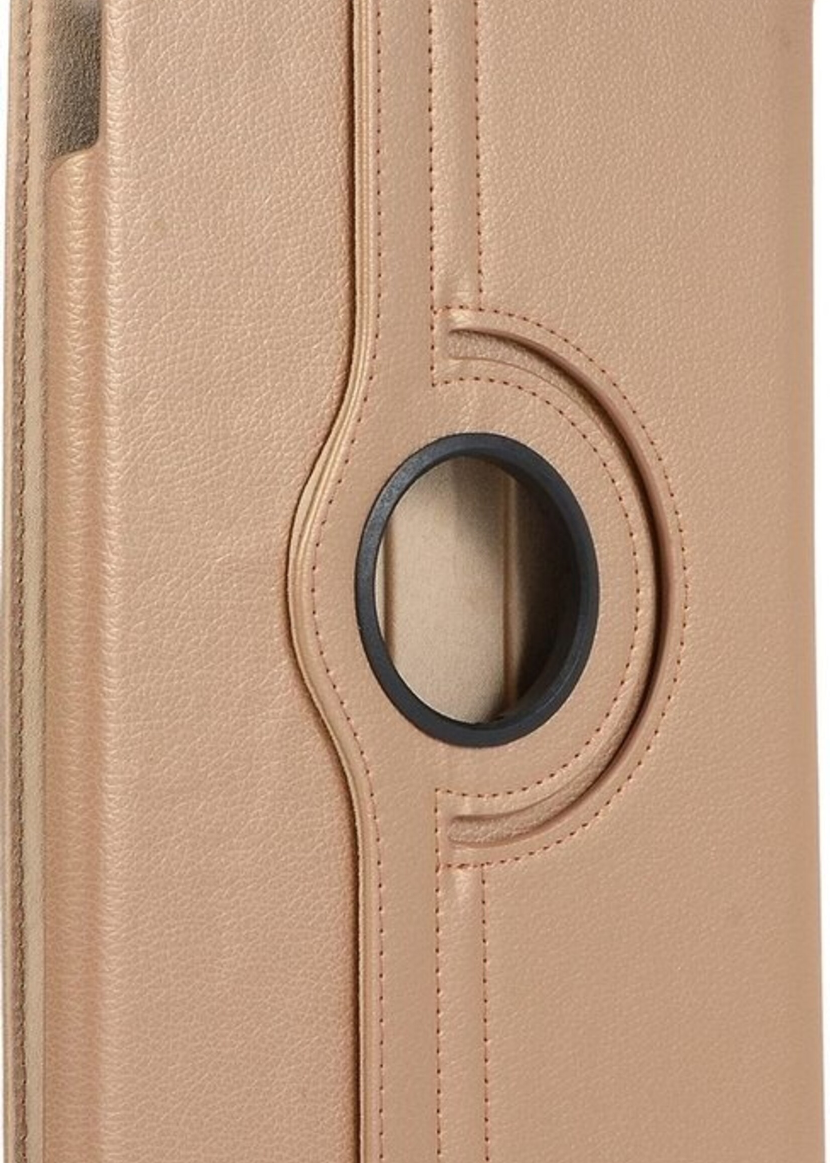 BTH Hoes Geschikt voor iPad 10.2 2020 Hoes Case 360 Draaibare Hoes Cover - Hoesje Geschikt voor iPad 8 Hoesje Draaibaar - Goud