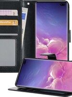 BTH BTH Samsung Galaxy S10 Hoesje Bookcase - Zwart