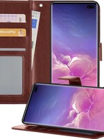 BTH BTH Samsung Galaxy S10 Hoesje Bookcase - Bruin
