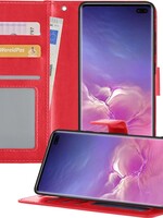 BTH BTH Samsung Galaxy S10 Hoesje Bookcase - Rood