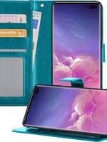 BTH BTH Samsung Galaxy S10 Hoesje Bookcase - Turquoise