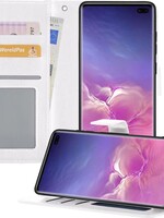 BTH BTH Samsung Galaxy S10 Hoesje Bookcase - Wit