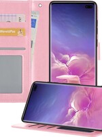 BTH BTH Samsung Galaxy S10 Hoesje Bookcase - Lichtroze