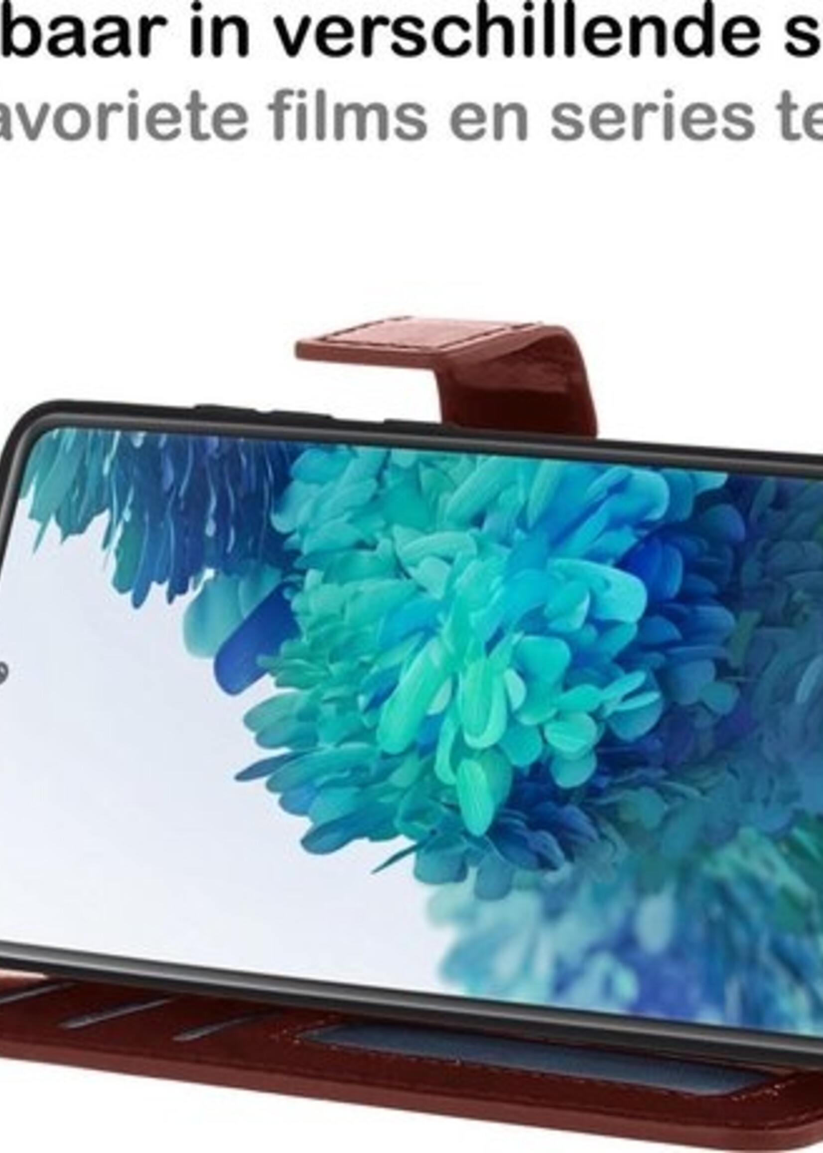 BTH Hoesje Geschikt voor Samsung S20 FE Hoesje Book Case Hoes Portemonnee Cover Walletcase - Hoes Geschikt voor Samsung Galaxy S20 FE Hoes Bookcase Hoesje - Bruin