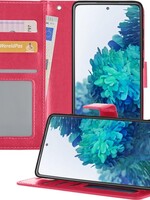 BTH BTH Samsung Galaxy S20FE Hoesje Bookcase - Donkerroze