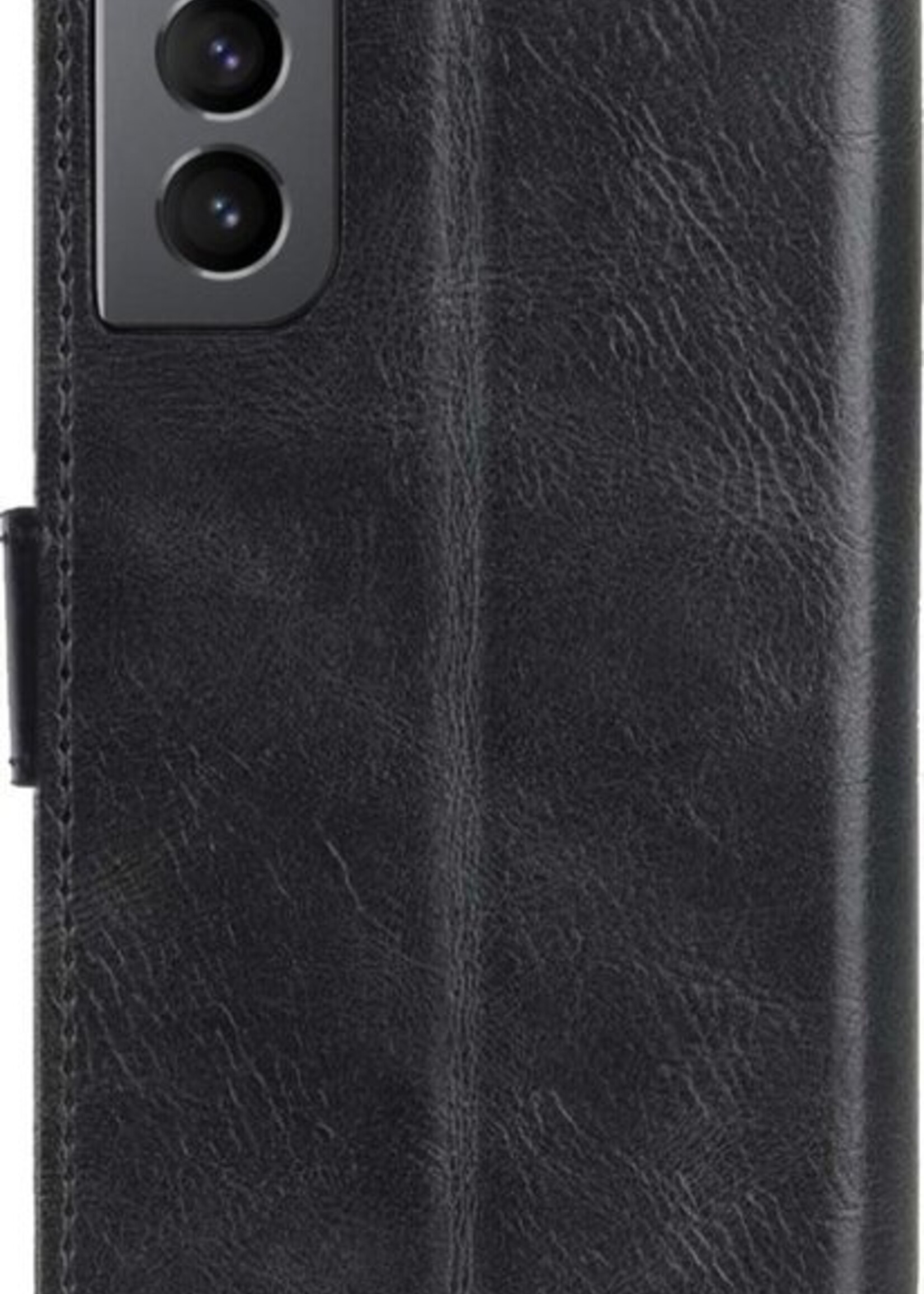 BTH Hoesje Geschikt voor Samsung S21 Hoesje Book Case Hoes Portemonnee Cover Walletcase - Hoes Geschikt voor Samsung Galaxy S21 Hoes Bookcase Hoesje - Zwart