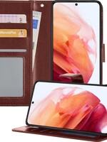 BTH BTH Samsung Galaxy S21 Plus Hoesje Bookcase - Bruin