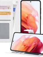 BTH BTH Samsung Galaxy S21 Plus Hoesje Bookcase - Wit