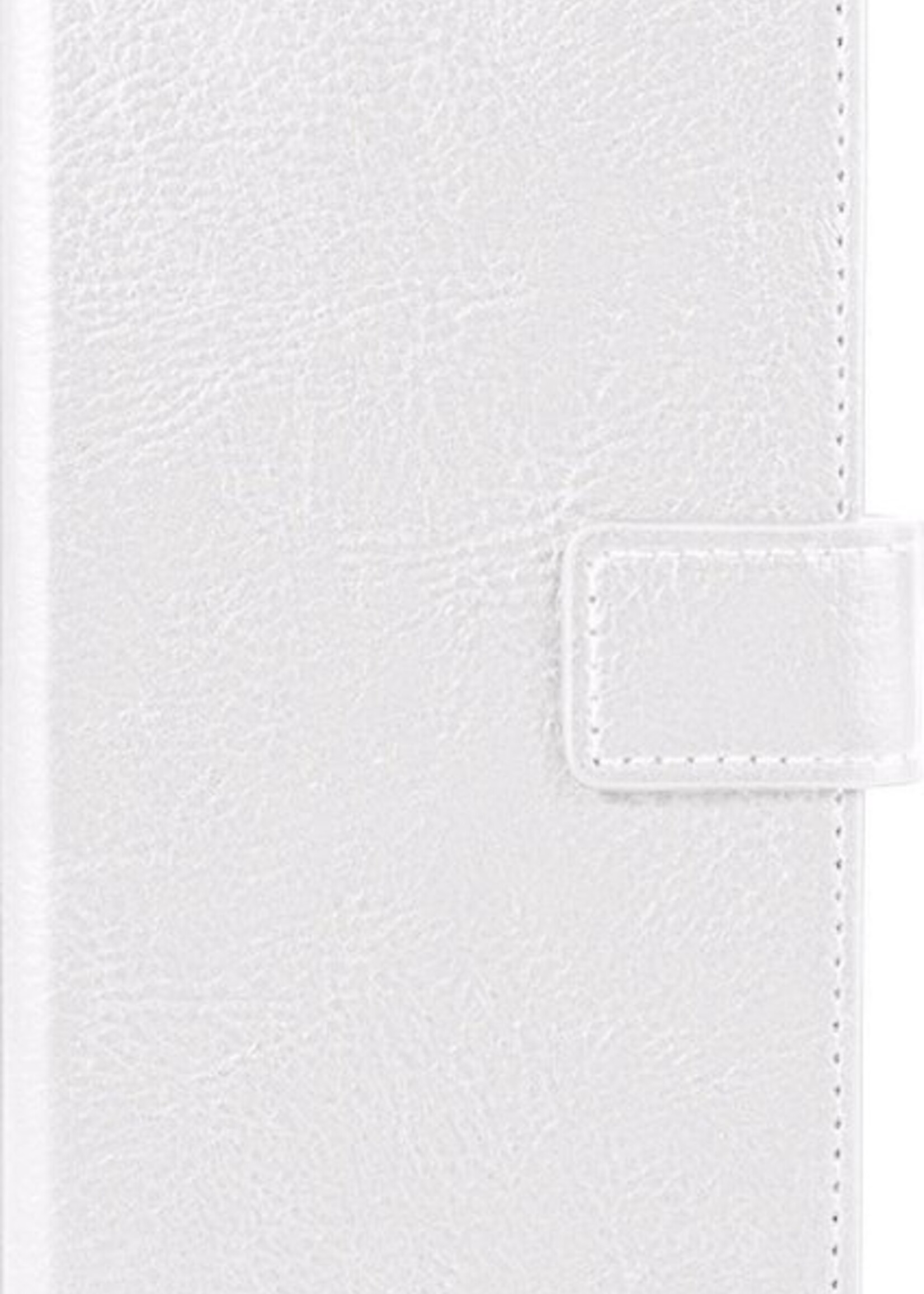 BTH Hoesje Geschikt voor Samsung S21 Ultra Hoesje Book Case Hoes Portemonnee Cover Walletcase - Hoes Geschikt voor Samsung Galaxy S21 Ultra Hoes Bookcase Hoesje - Wit