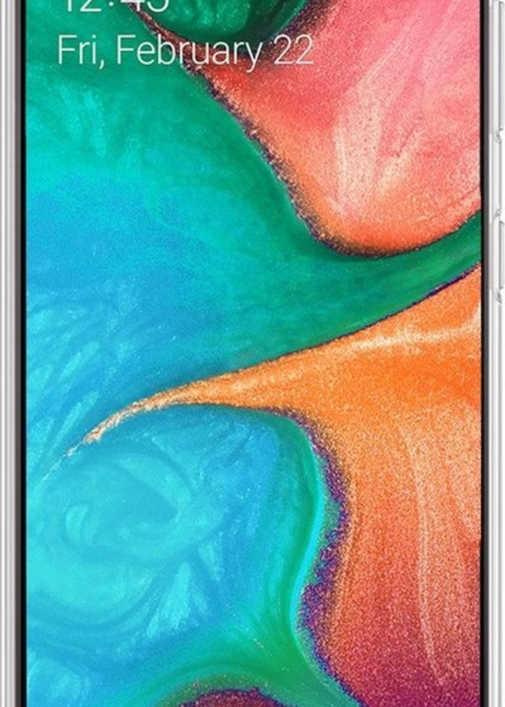 BTH Hoesje Geschikt voor Samsung A20e Hoesje Siliconen Case Hoes Met Screenprotector - Hoes Geschikt voor Samsung Galaxy A20e Hoes Cover Case - Transparant