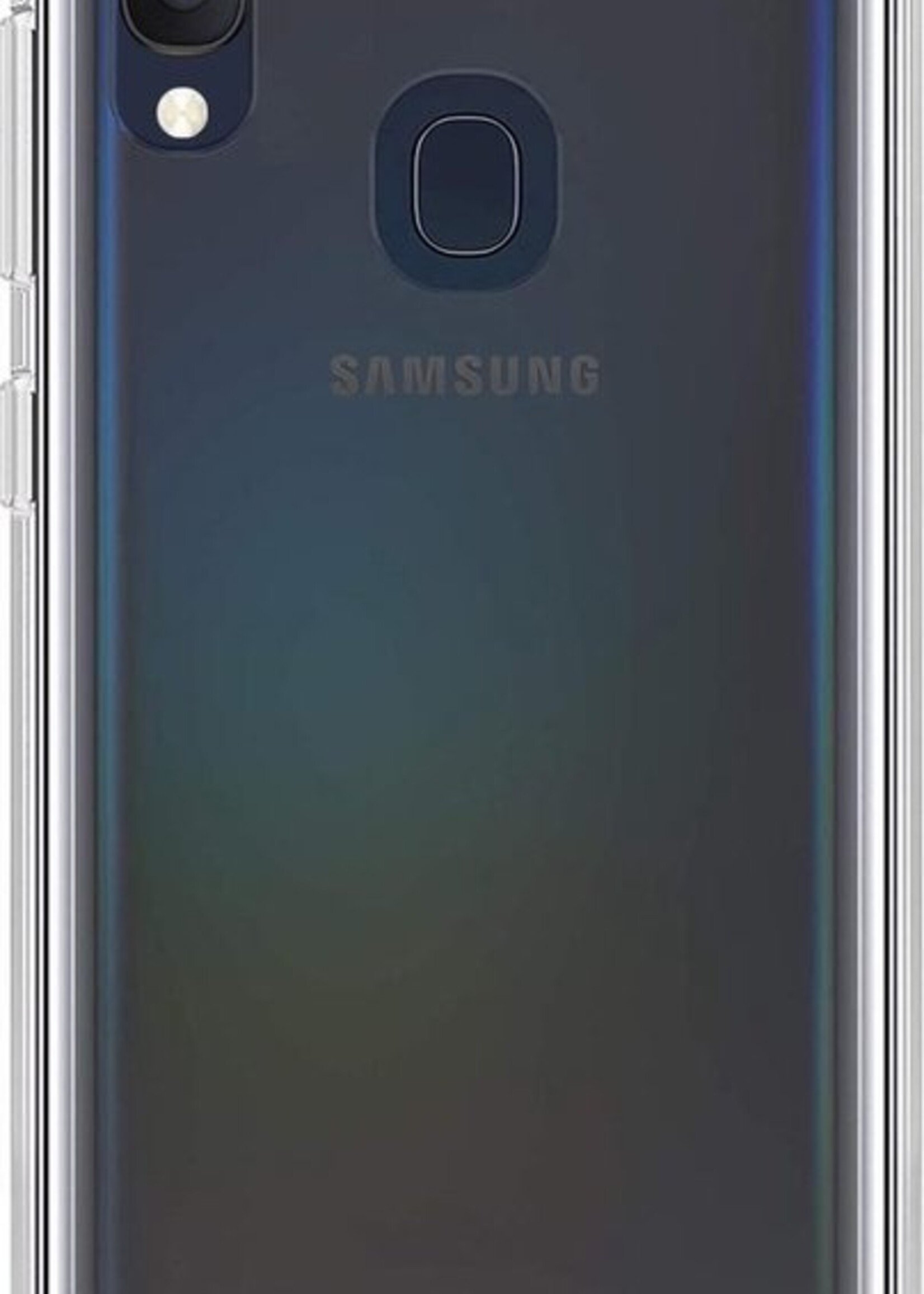 BTH Hoesje Geschikt voor Samsung A20e Hoesje Siliconen Case Hoes Met 2x Screenprotector - Hoes Geschikt voor Samsung Galaxy A20e Hoes Cover Case - Transparant