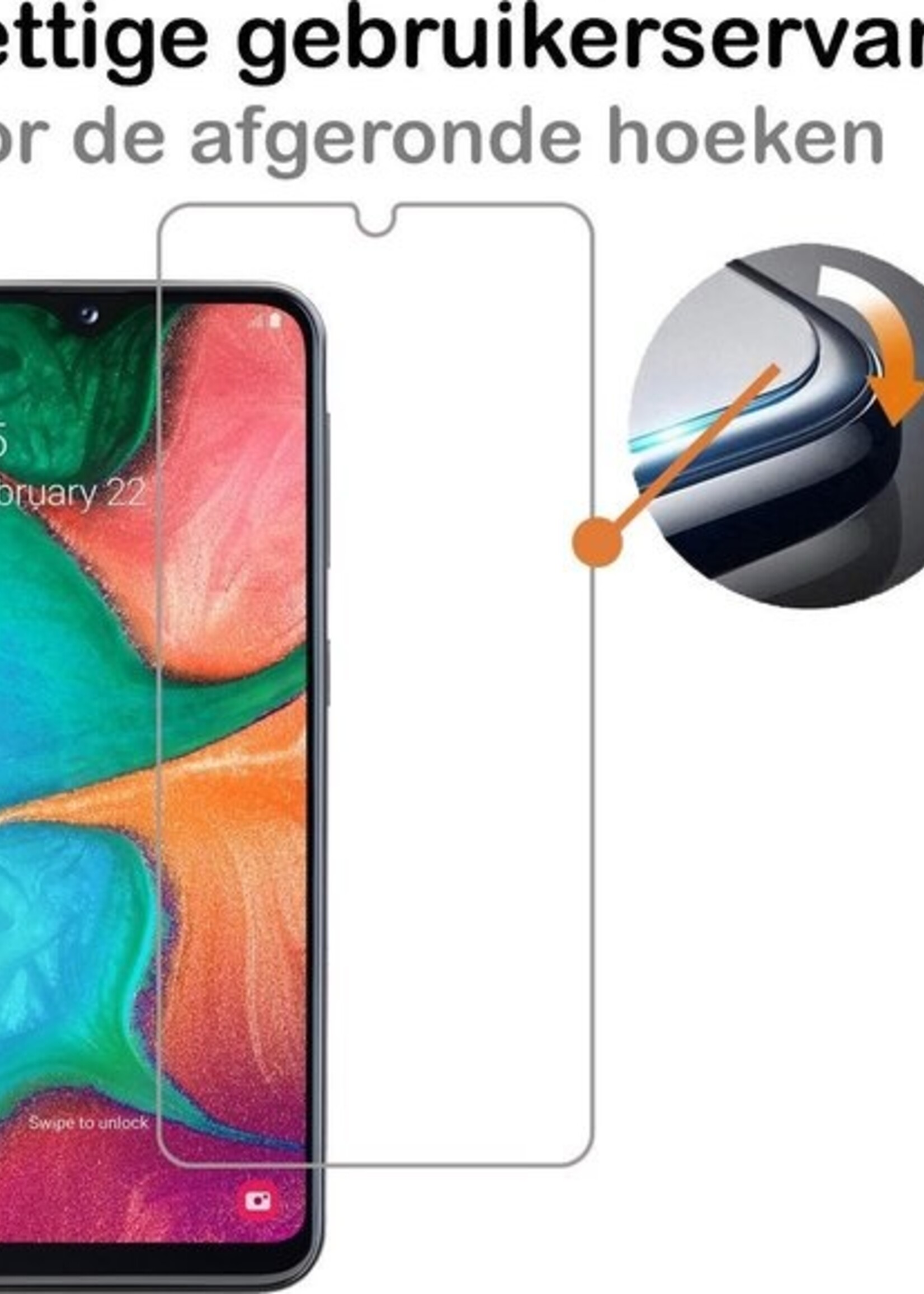 BTH Hoesje Geschikt voor Samsung A20e Hoesje Siliconen Case Hoes Met 2x Screenprotector - Hoes Geschikt voor Samsung Galaxy A20e Hoes Cover Case - Transparant