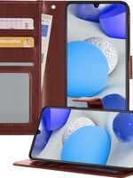BTH BTH Samsung Galaxy A42 Hoesje Bookcase - Bruin