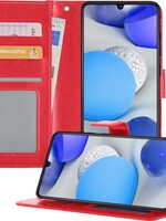 BTH BTH Samsung Galaxy A42 Hoesje Bookcase - Rood