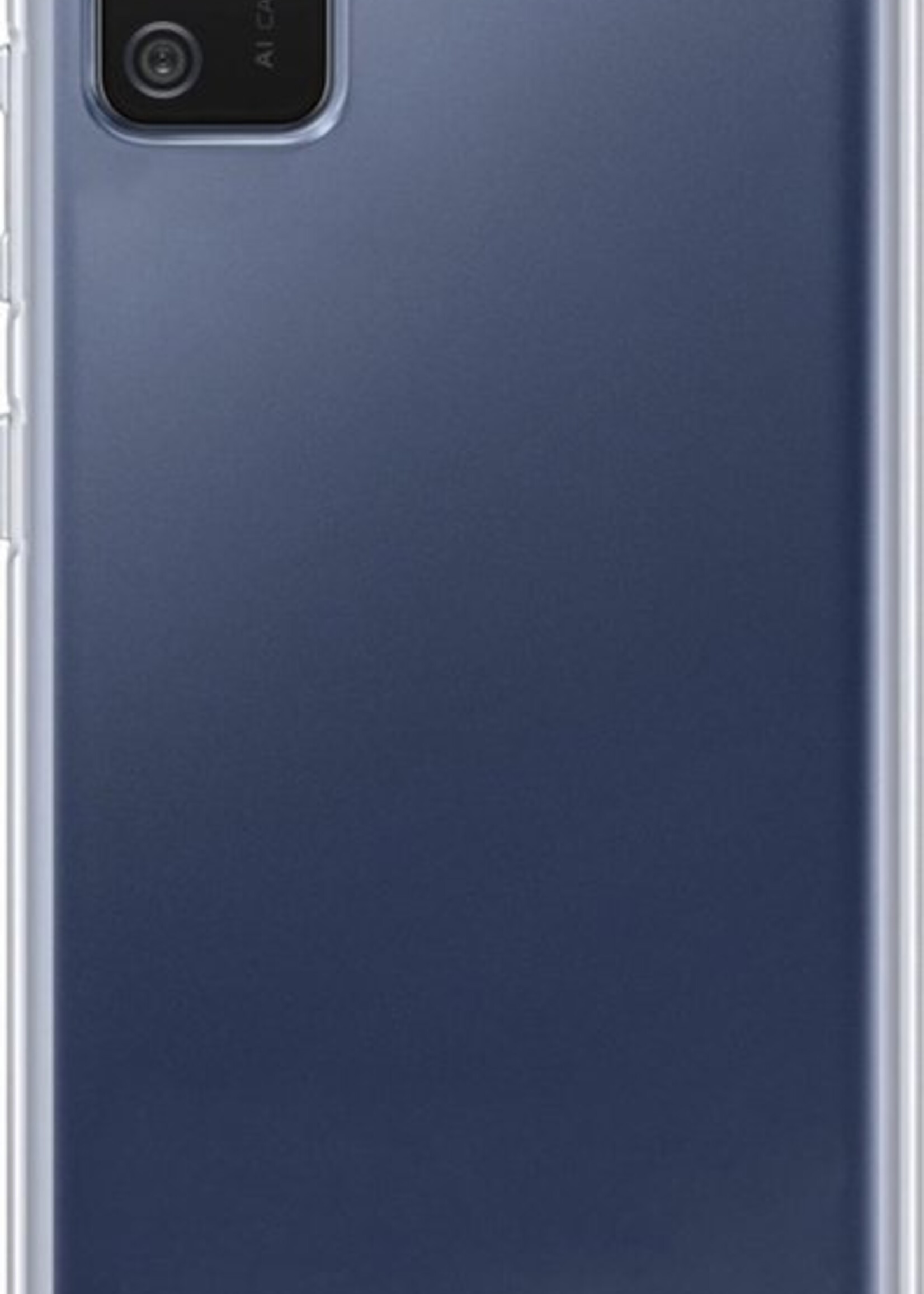 BTH Hoesje Geschikt voor Samsung A02s Hoesje Siliconen Case Hoes - Hoes Geschikt voor Samsung Galaxy A02s Hoes Cover Case - Transparant