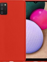 BTH BTH Samsung Galaxy A02s hoesje siliconen - Rood