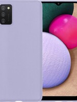 BTH BTH Samsung Galaxy A02s hoesje siliconen - Lila
