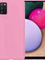 BTH BTH Samsung Galaxy A02s hoesje siliconen - Roze