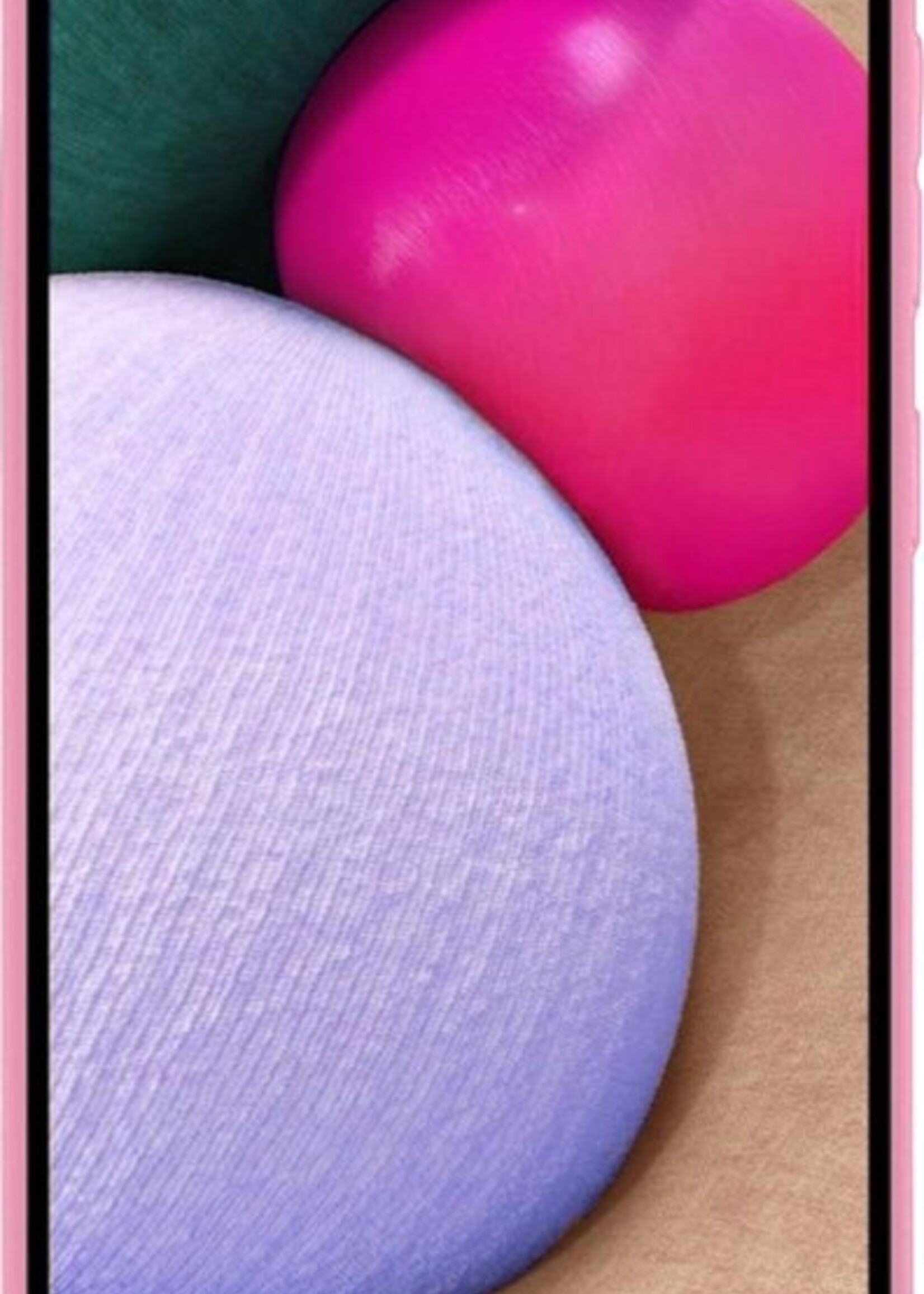 BTH Hoesje Geschikt voor Samsung A02s Hoesje Siliconen Case Hoes - Hoes Geschikt voor Samsung Galaxy A02s Hoes Cover Case - Roze