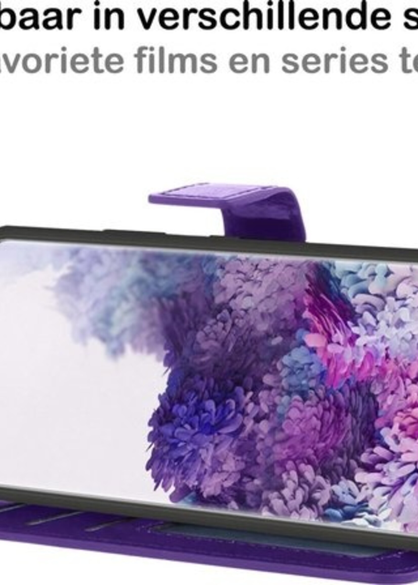BTH Hoesje Geschikt voor Samsung S20 Hoesje Book Case Hoes Portemonnee Cover Walletcase - Hoes Geschikt voor Samsung Galaxy S20 Hoes Bookcase Hoesje - Paars