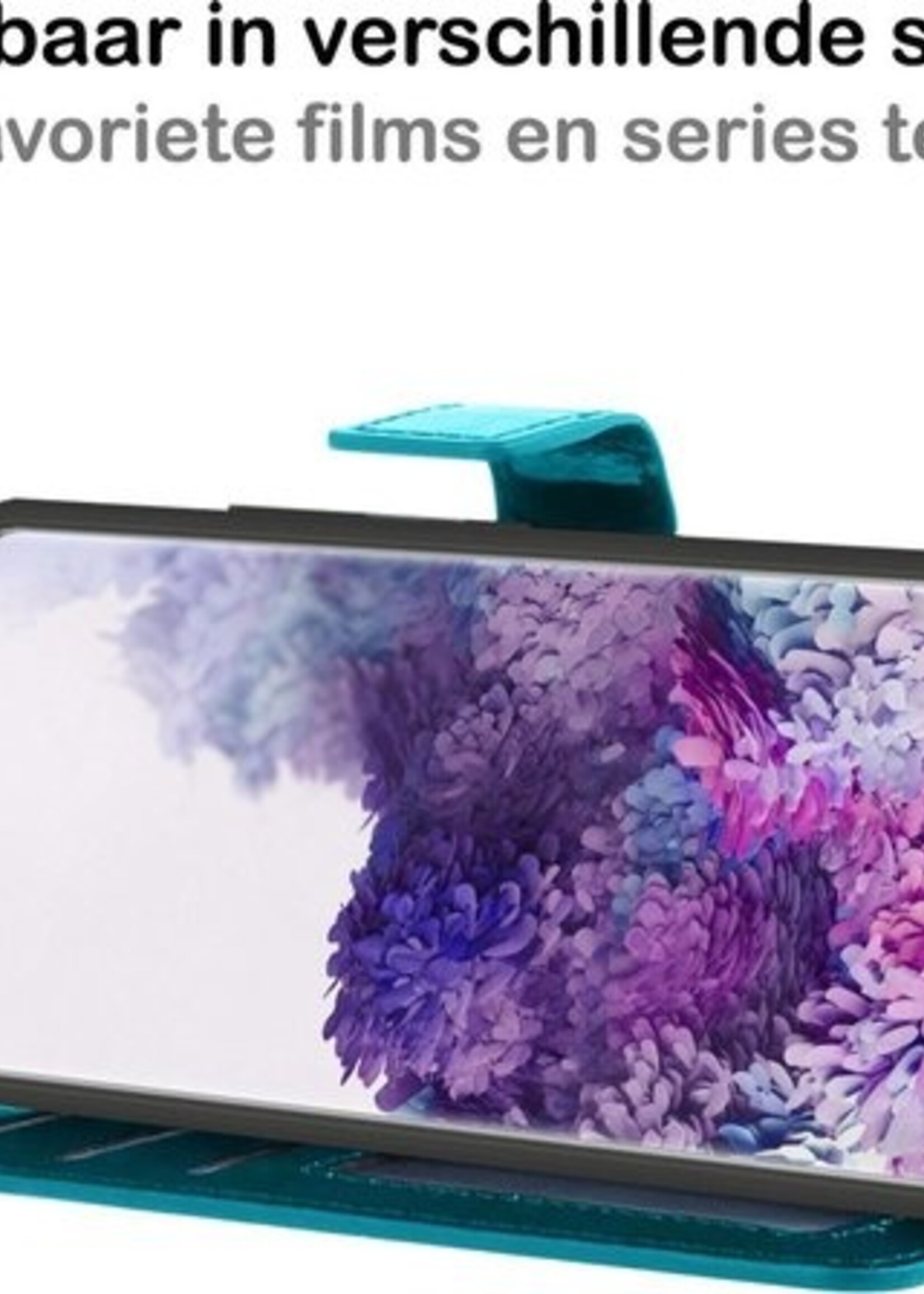 BTH Hoesje Geschikt voor Samsung S20 Plus Hoesje Book Case Hoes Portemonnee Cover Walletcase - Hoes Geschikt voor Samsung Galaxy S20 Plus Hoes Bookcase Hoesje - Turquoise