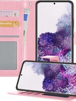 BTH BTH Samsung Galaxy S20 Plus Hoesje Bookcase - Lichtroze