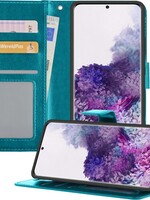 BTH BTH Samsung Galaxy S20 Ultra Hoesje Bookcase - Turquoise