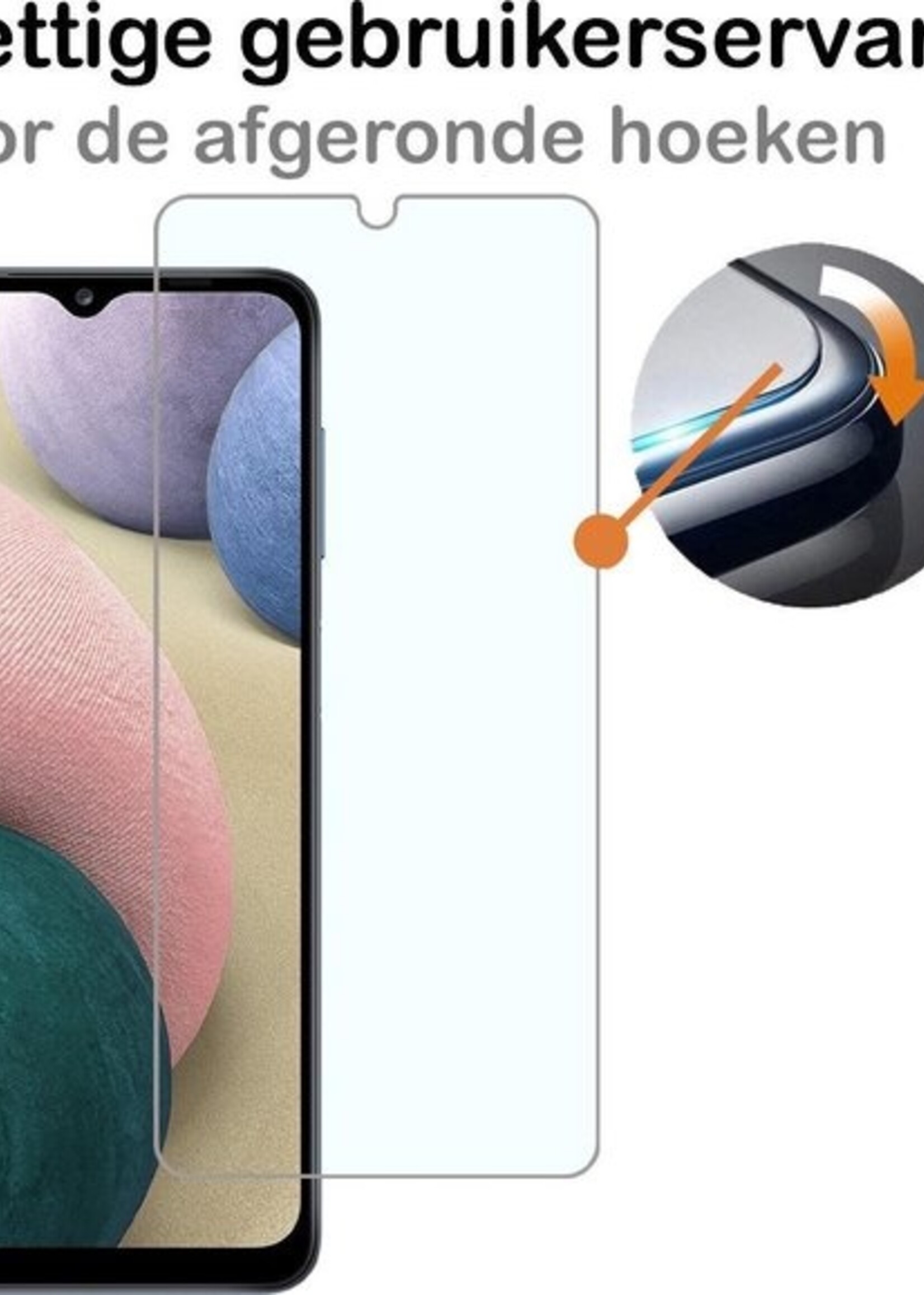 BTH Hoesje Geschikt voor Samsung A12 Hoesje Book Case Hoes Portemonnee Cover Walletcase Met Screenprotector - Hoes Geschikt voor Samsung Galaxy A12 Hoes Bookcase Hoesje - Lichtroze