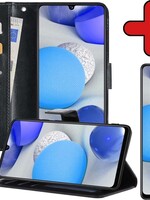 BTH BTH Samsung Galaxy A42 Hoesje Bookcase Zwart Met Screenprotector