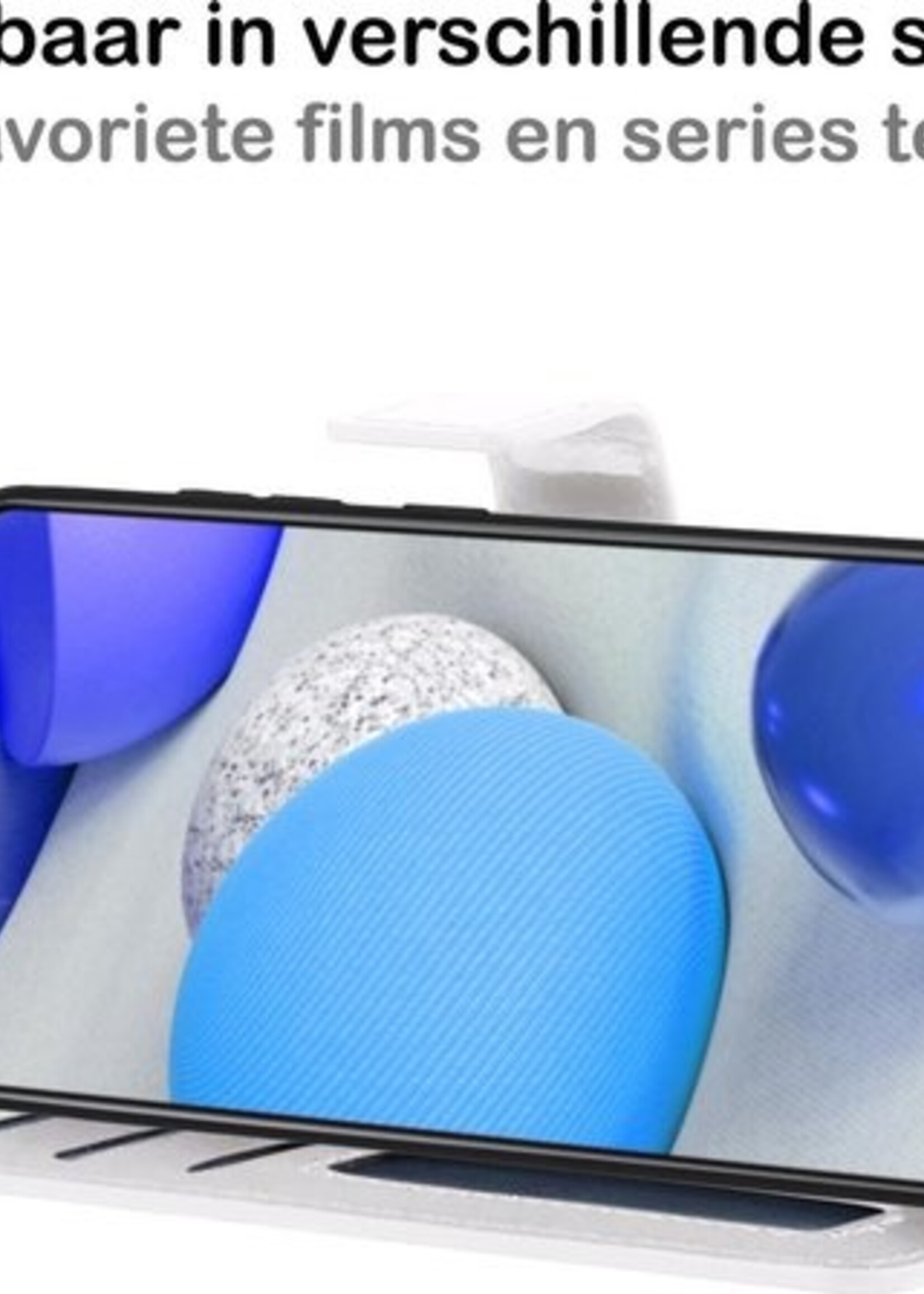 BTH Hoesje Geschikt voor Samsung A42 Hoesje Book Case Hoes Portemonnee Cover Walletcase Met Screenprotector - Hoes Geschikt voor Samsung Galaxy A42 Hoes Bookcase Hoesje - Wit