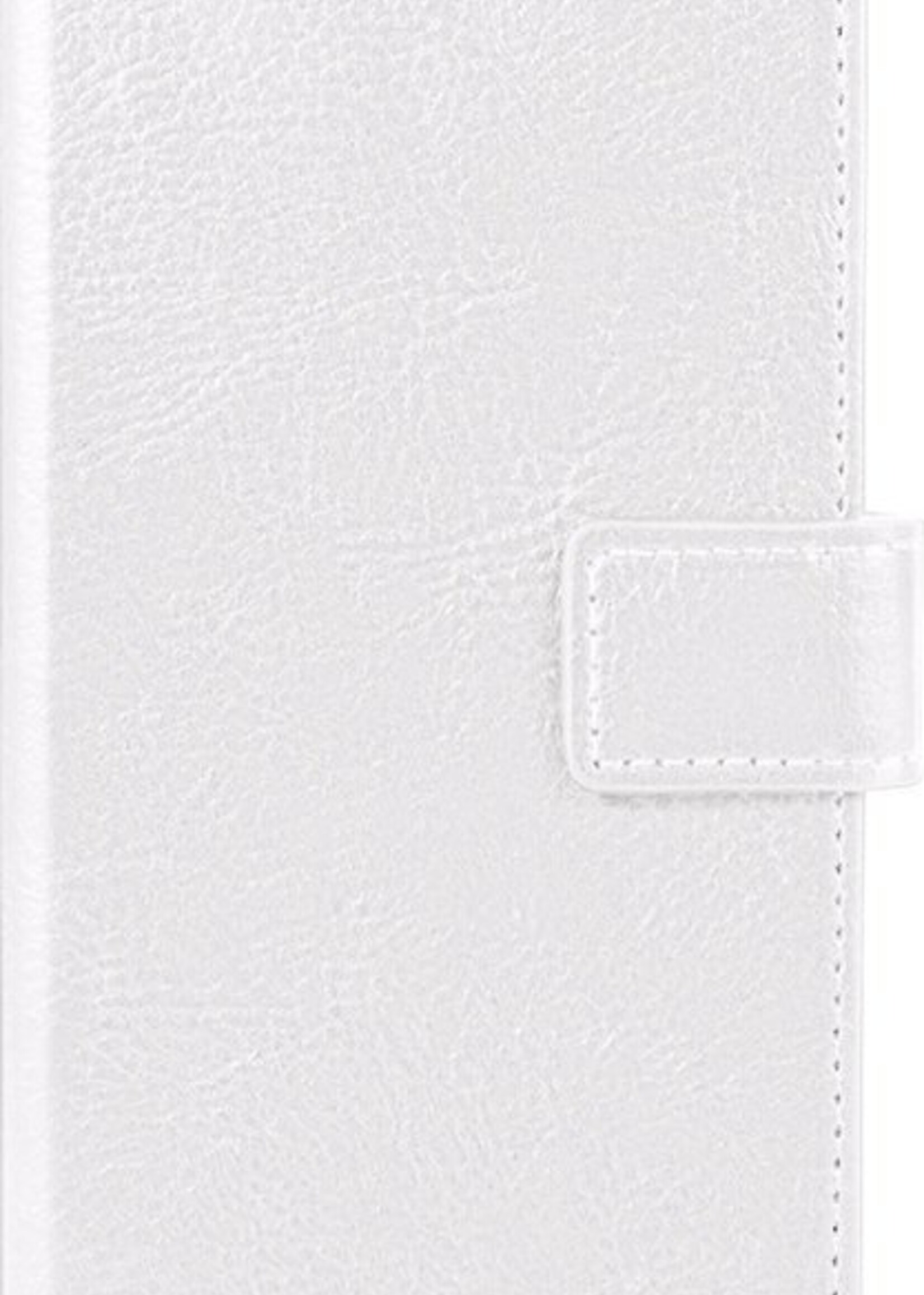 BTH Hoesje Geschikt voor Samsung S21 Hoesje Book Case Hoes Portemonnee Cover Walletcase Met 2x Screenprotector - Hoes Geschikt voor Samsung Galaxy S21 Hoes Bookcase Hoesje - Wit