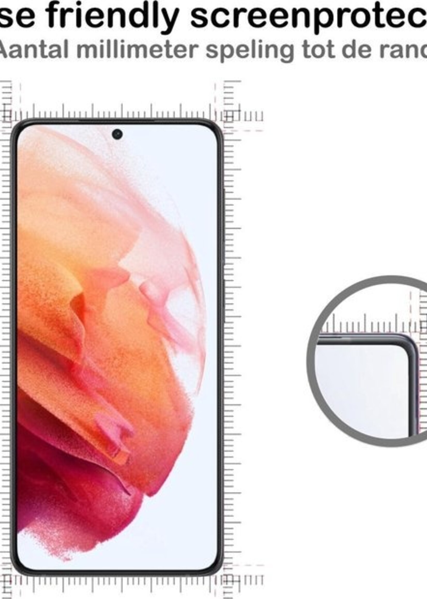 BTH Hoesje Geschikt voor Samsung S21 Hoesje Book Case Hoes Portemonnee Cover Walletcase Met 2x Screenprotector - Hoes Geschikt voor Samsung Galaxy S21 Hoes Bookcase Hoesje - Paars