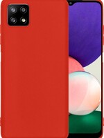 BTH BTH Samsung Galaxy A22 5G hoesje siliconen - Rood
