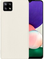 BTH BTH Samsung Galaxy A22 5G hoesje siliconen - Wit
