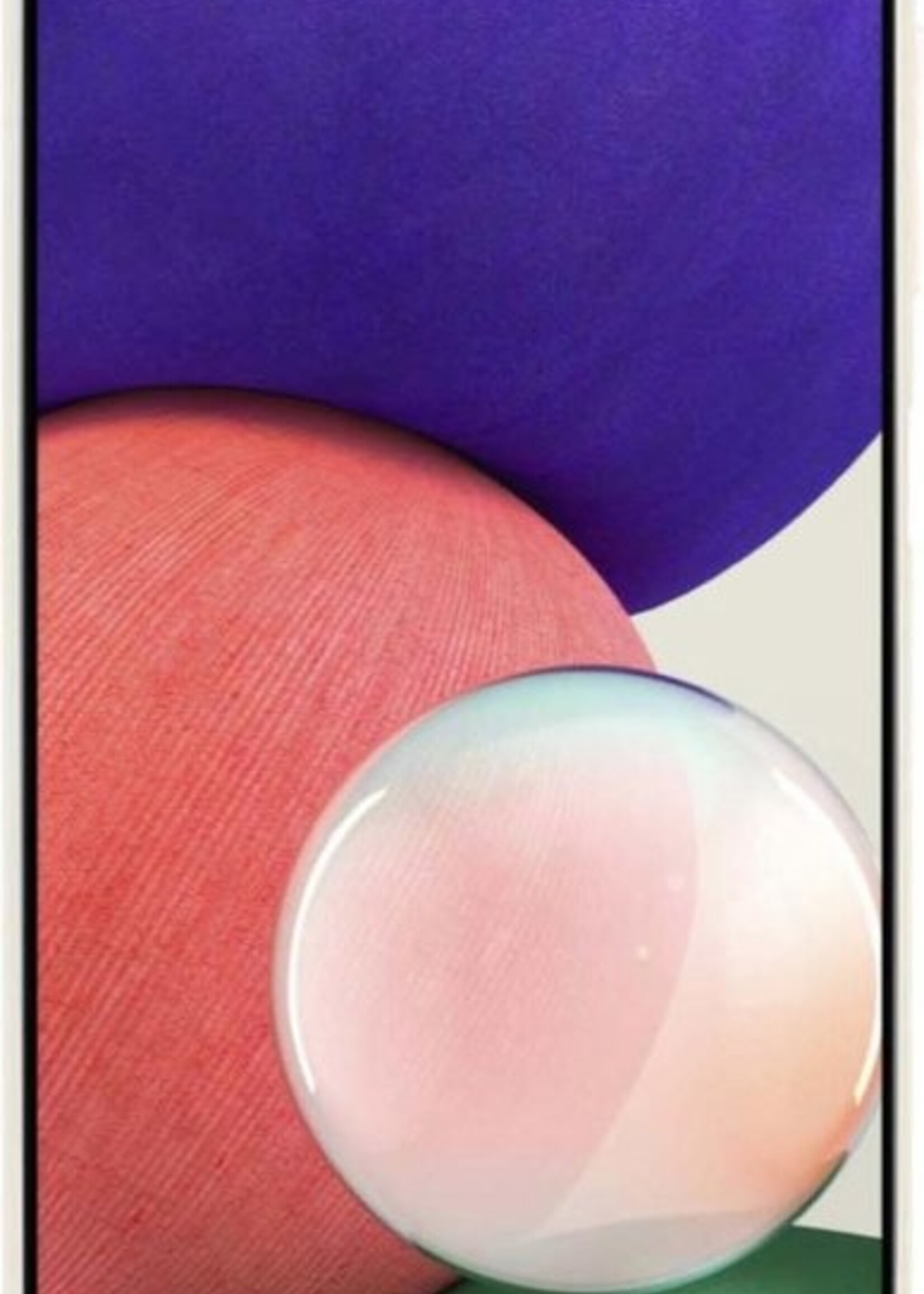 BTH Hoesje Geschikt voor Samsung A22 5G Hoesje Siliconen Case Hoes - Hoes Geschikt voor Samsung Galaxy A22 5G Hoes Cover Case - Wit