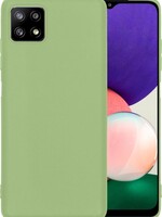 BTH BTH Samsung Galaxy A22 5G hoesje siliconen - Groen