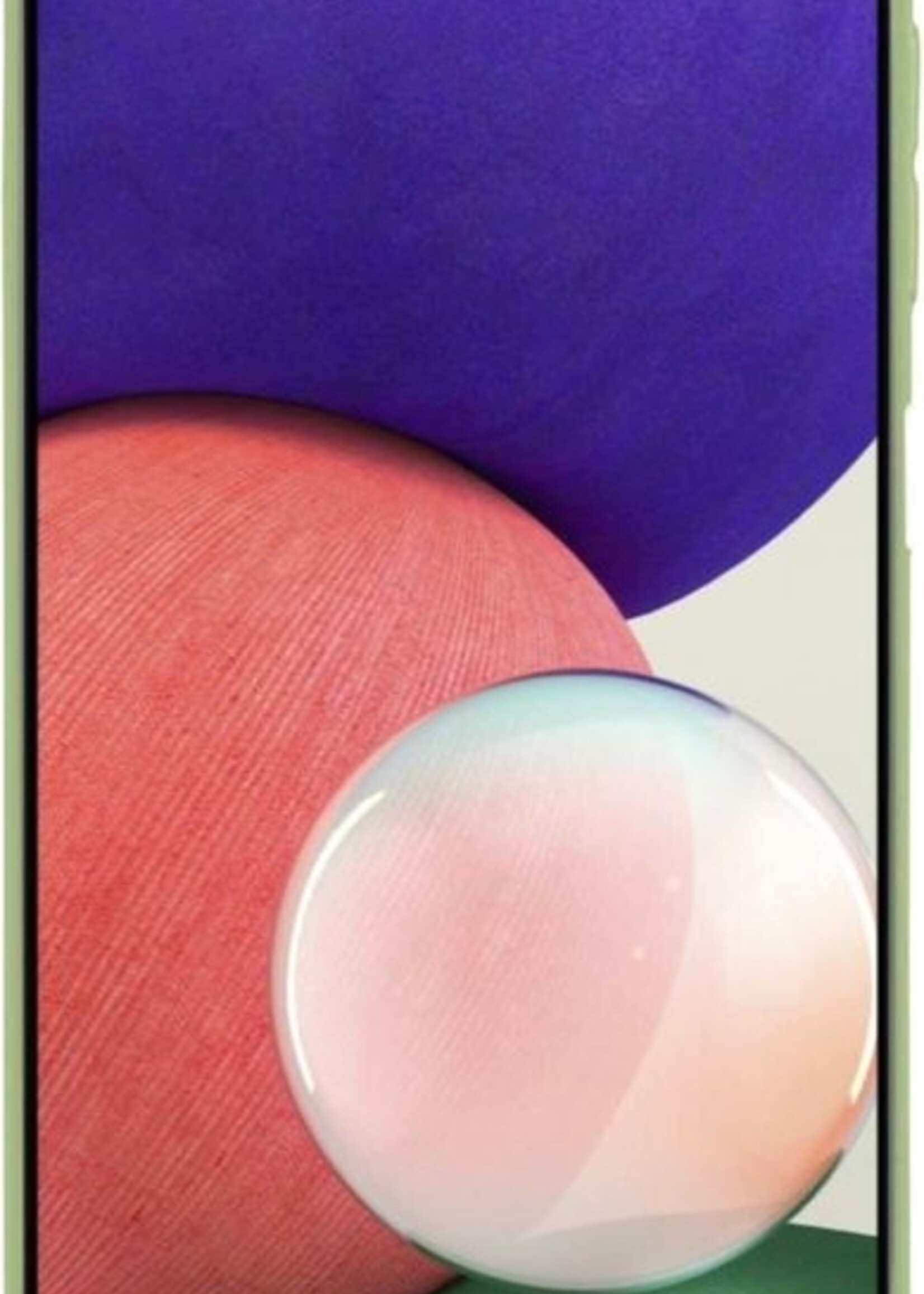 BTH Hoesje Geschikt voor Samsung A22 5G Hoesje Siliconen Case Hoes - Hoes Geschikt voor Samsung Galaxy A22 5G Hoes Cover Case - Groen