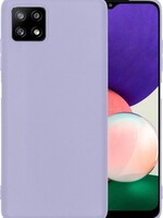 BTH BTH Samsung Galaxy A22 5G hoesje siliconen - Lila