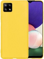 BTH BTH Samsung Galaxy A22 5G hoesje siliconen - Geel