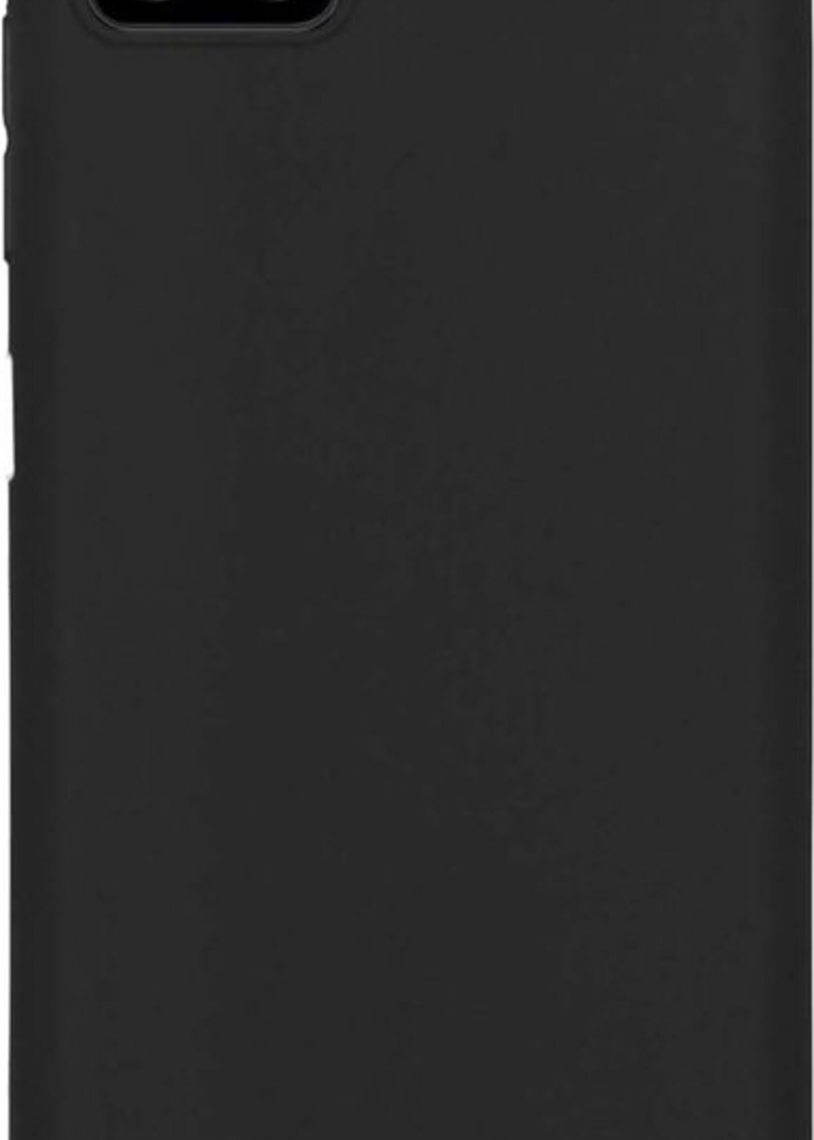 BTH Hoesje Geschikt voor Samsung A22 4G Hoesje Siliconen Case Hoes Met 2x Screenprotector - Hoes Geschikt voor Samsung Galaxy A22 4G Hoes Cover Case - Zwart